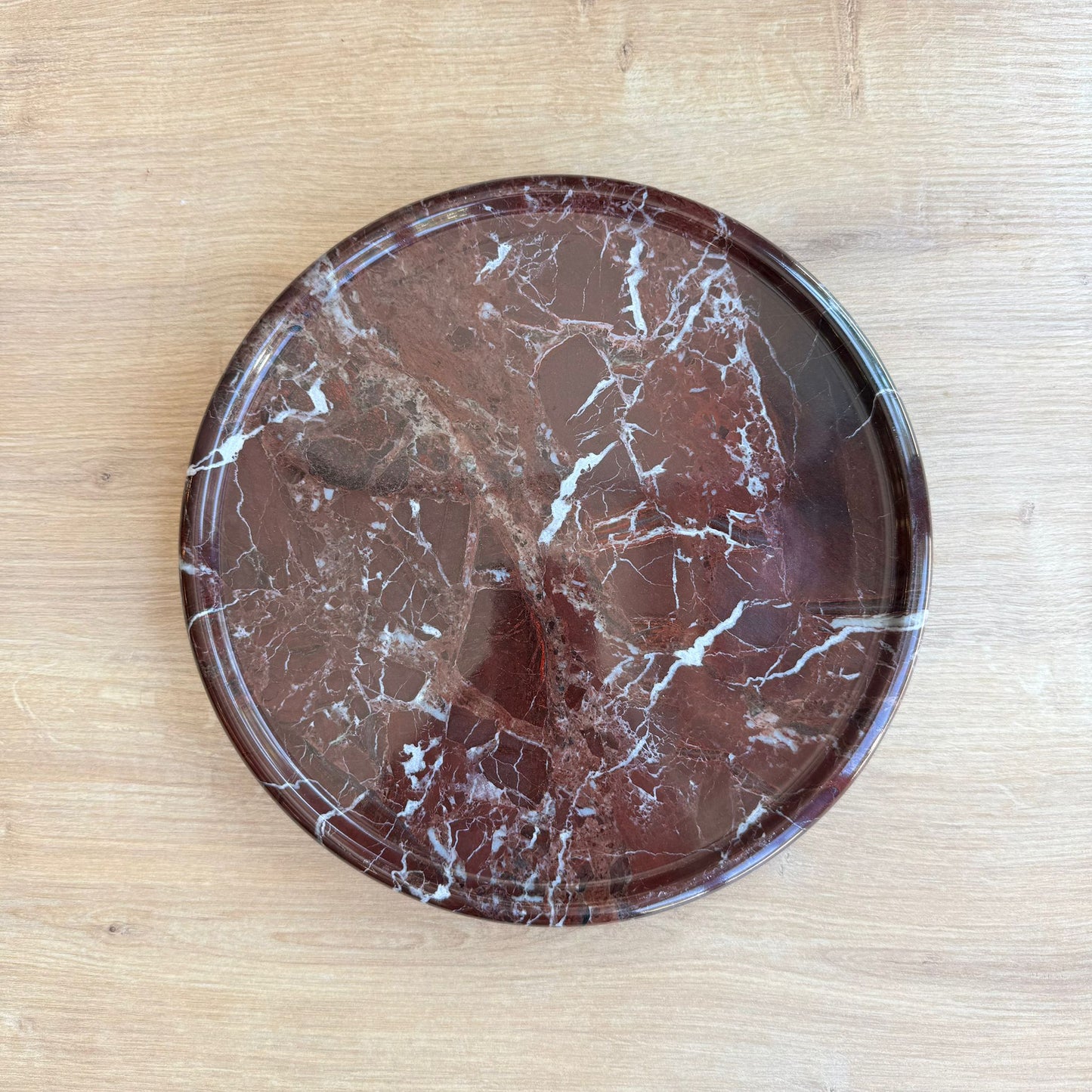 Elazıg Visnesi Gümüş Top Ayaklı Sunumluk , Elazığ Vişnesi Mermer Sunum Tabağı